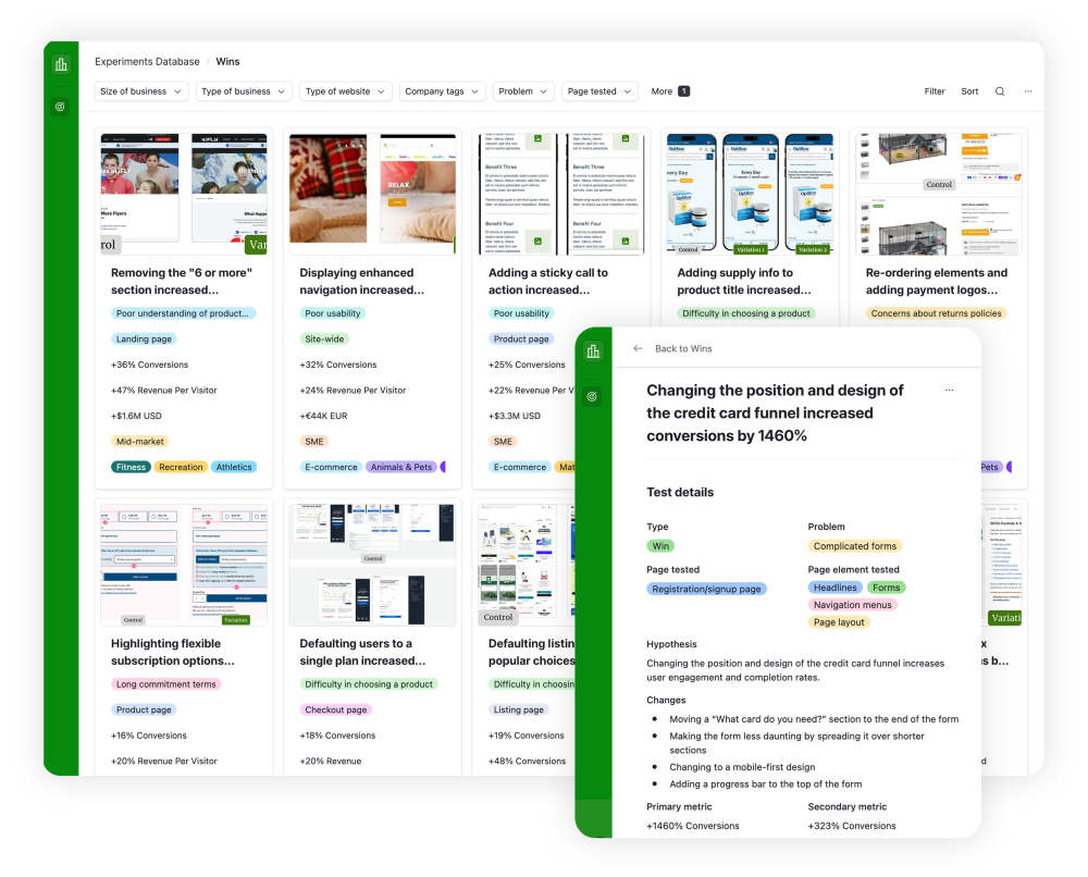 The CRE Wins Database—Version 2.